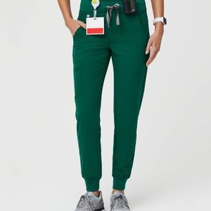 Figs Hunter Green Jogger Scrub Pants